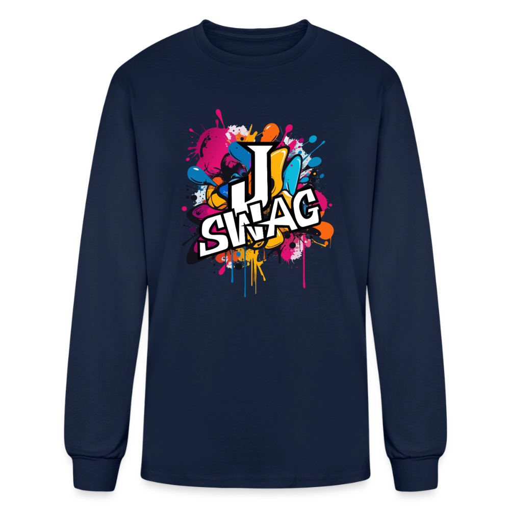 Jswag Logo Men's Long Sleeve T-Shirt - navy
