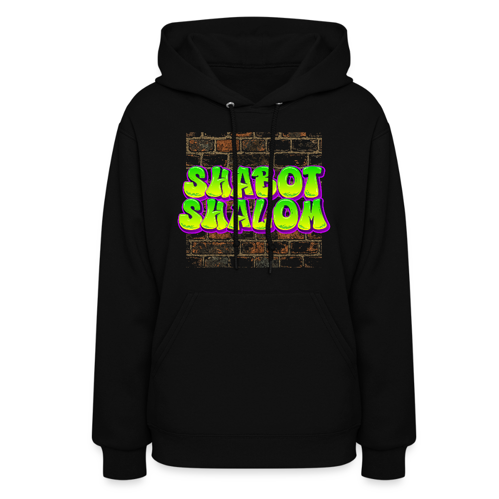 Shabot Shalom Brick 770 Graffiti Women's Hoodie - black