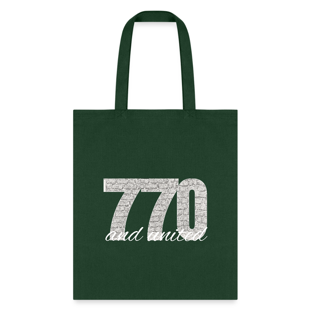 770 And United Light Tote Bag - forest green