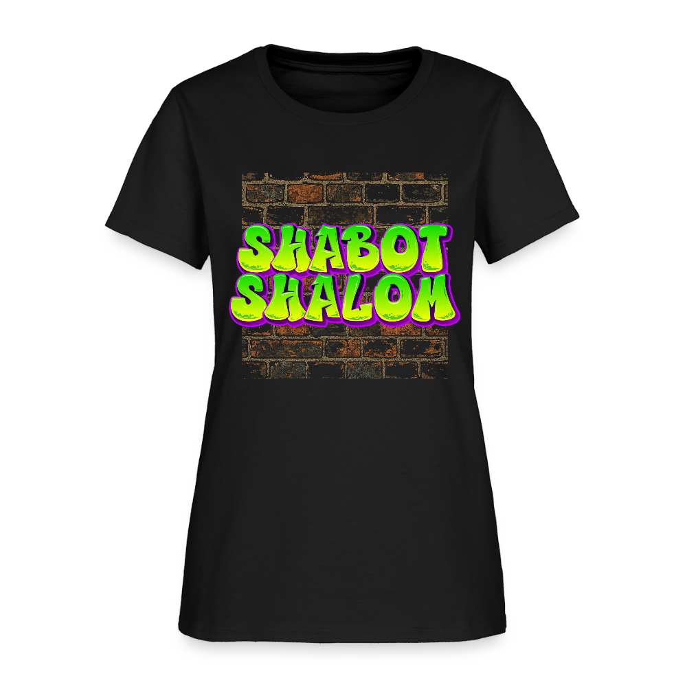 Shabot Shalom Brick 770 Graffiti Women's T-Shirt - black