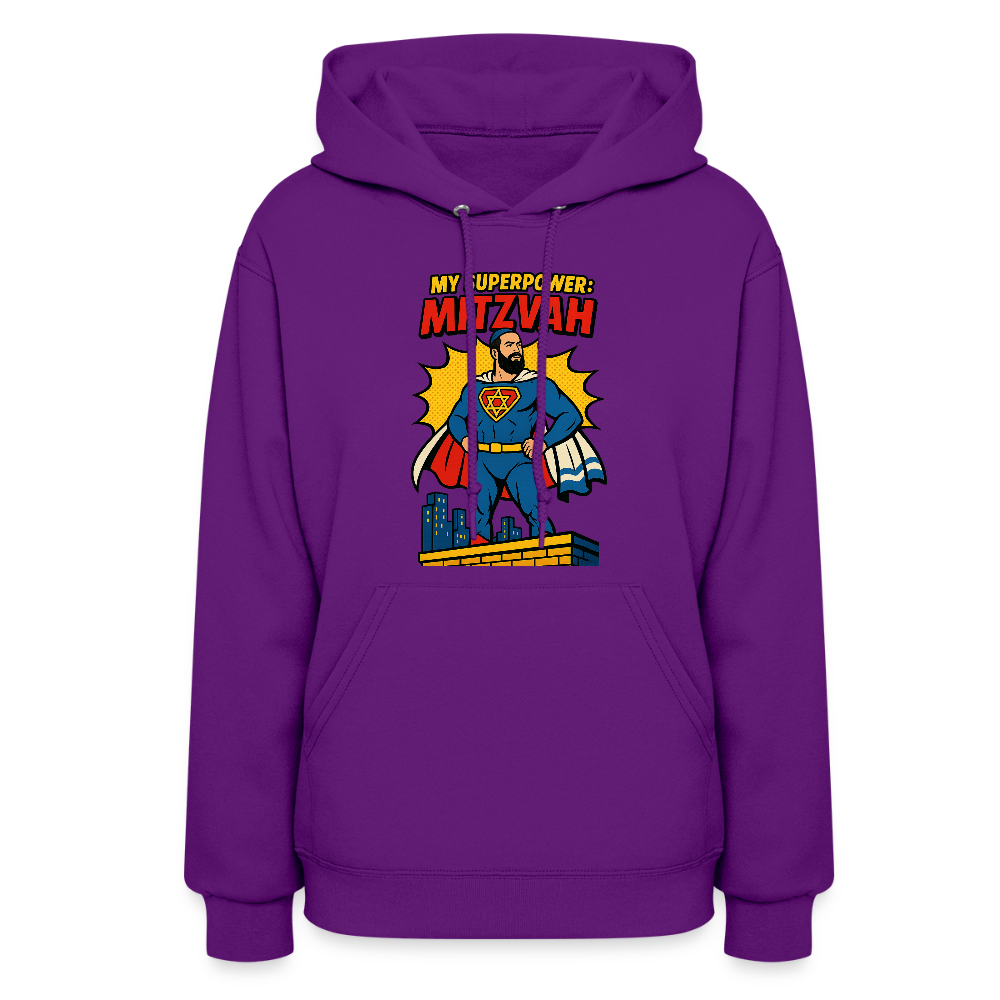 My Superpower: Mitzvah Women's Hoodie - purple