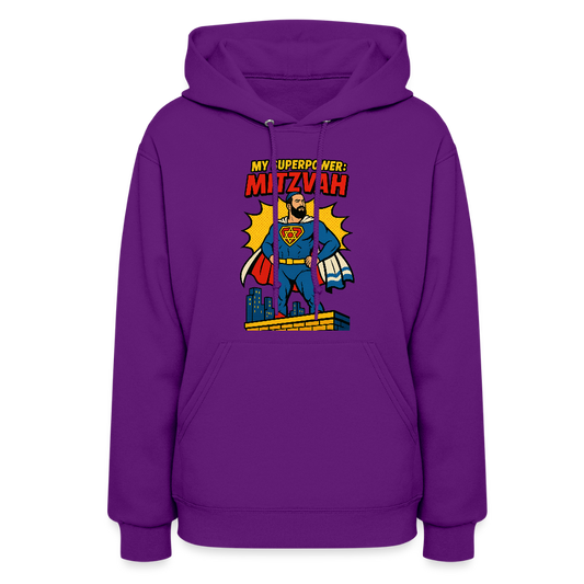 My Superpower: Mitzvah Women's Hoodie - purple