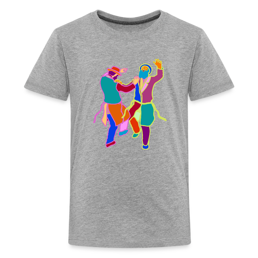 Colorful Dancing Rabbis Kids' Premium T-Shirt - heather gray