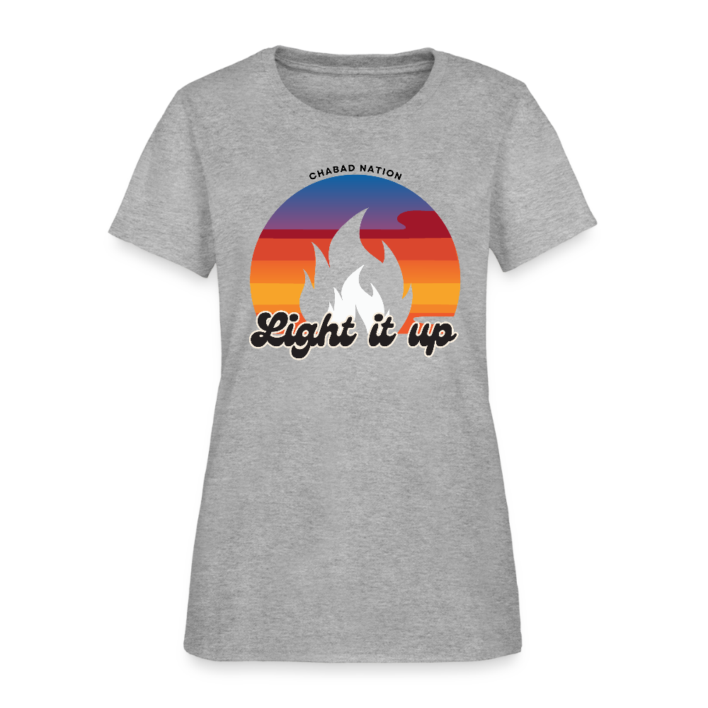 Light It Up Women's T-Shirt - heather gray