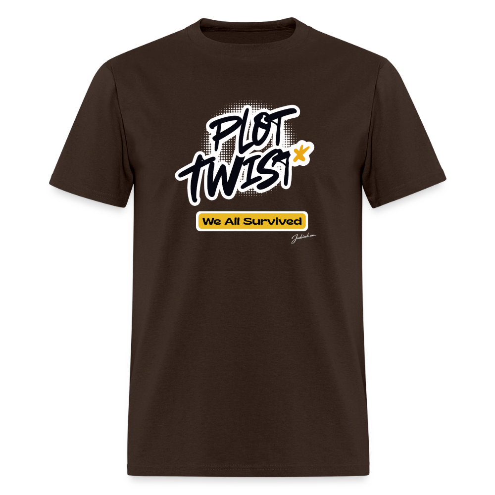 Plot Twist Men's T-Shirt | GILDAN 5000 - brown
