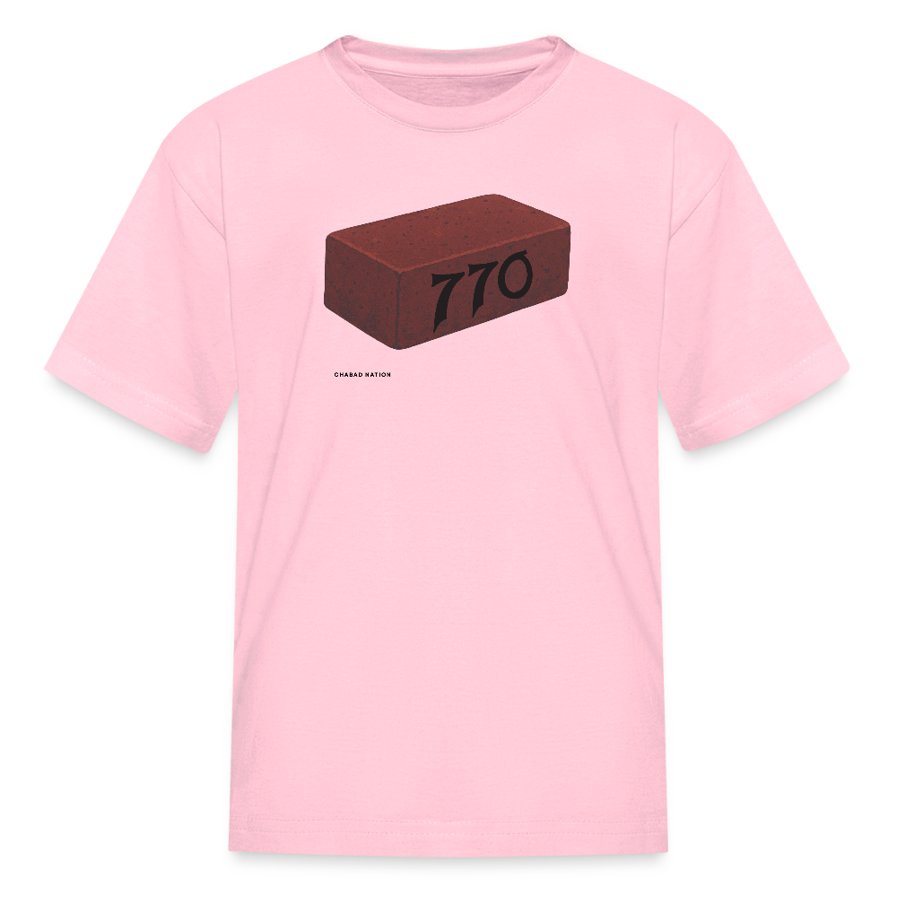 770 Solid Brick Kids' T-Shirt - pink