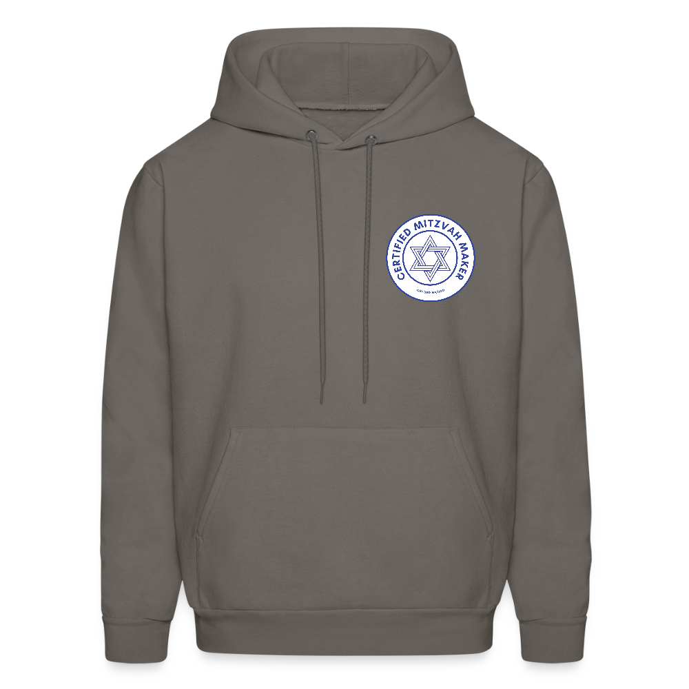 Certified Mitzvah Maker Badge Men's Hoodie - asphalt gray