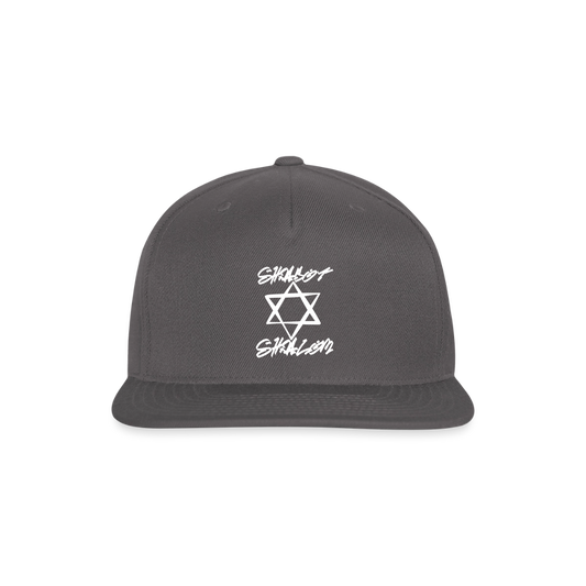 Shabbat Shalom Graffiti Light Star Snapback Baseball Cap - dark grey