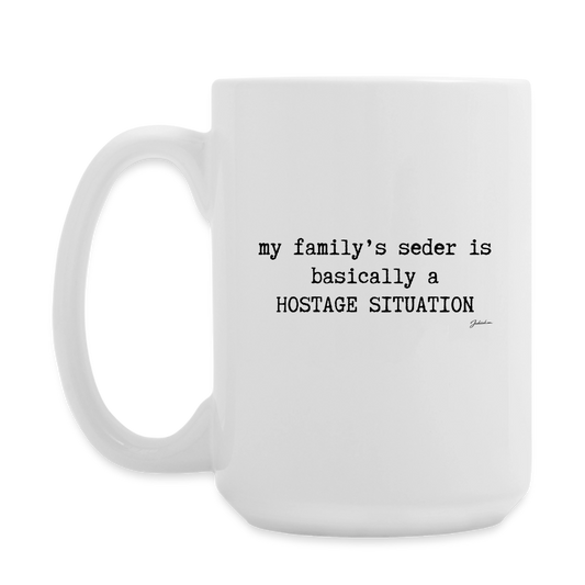 Seder Hostage Coffee/Tea Mug 15 oz - white