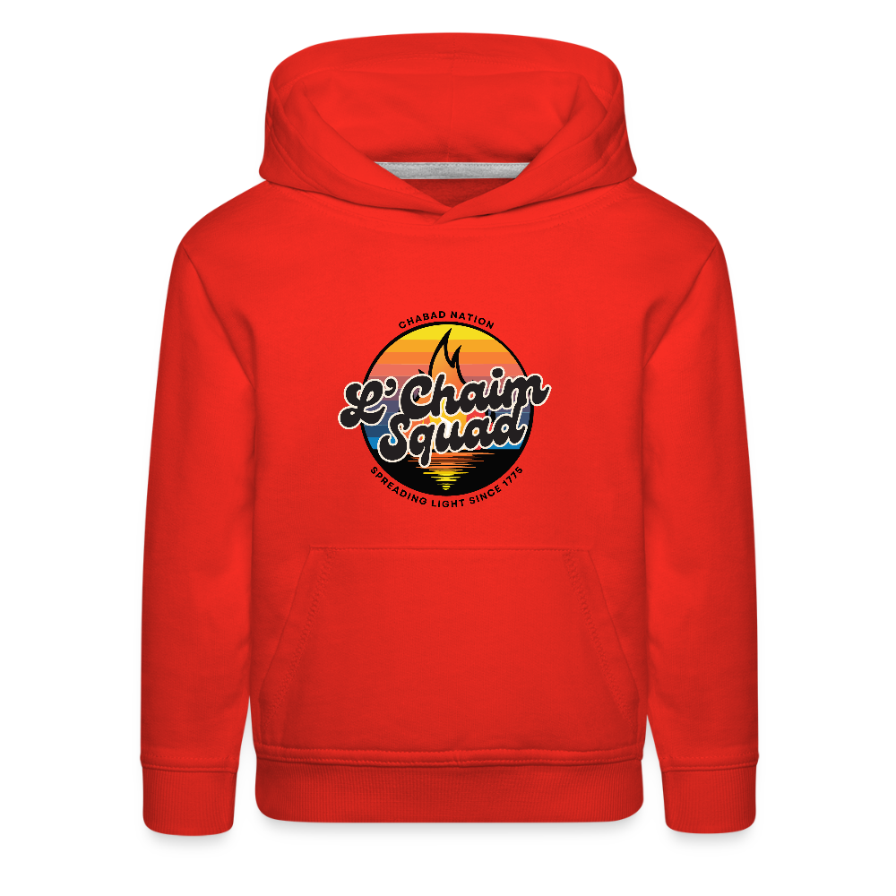 L’Chaim Squad – Spreading Light Kids‘ Premium Hoodie - red