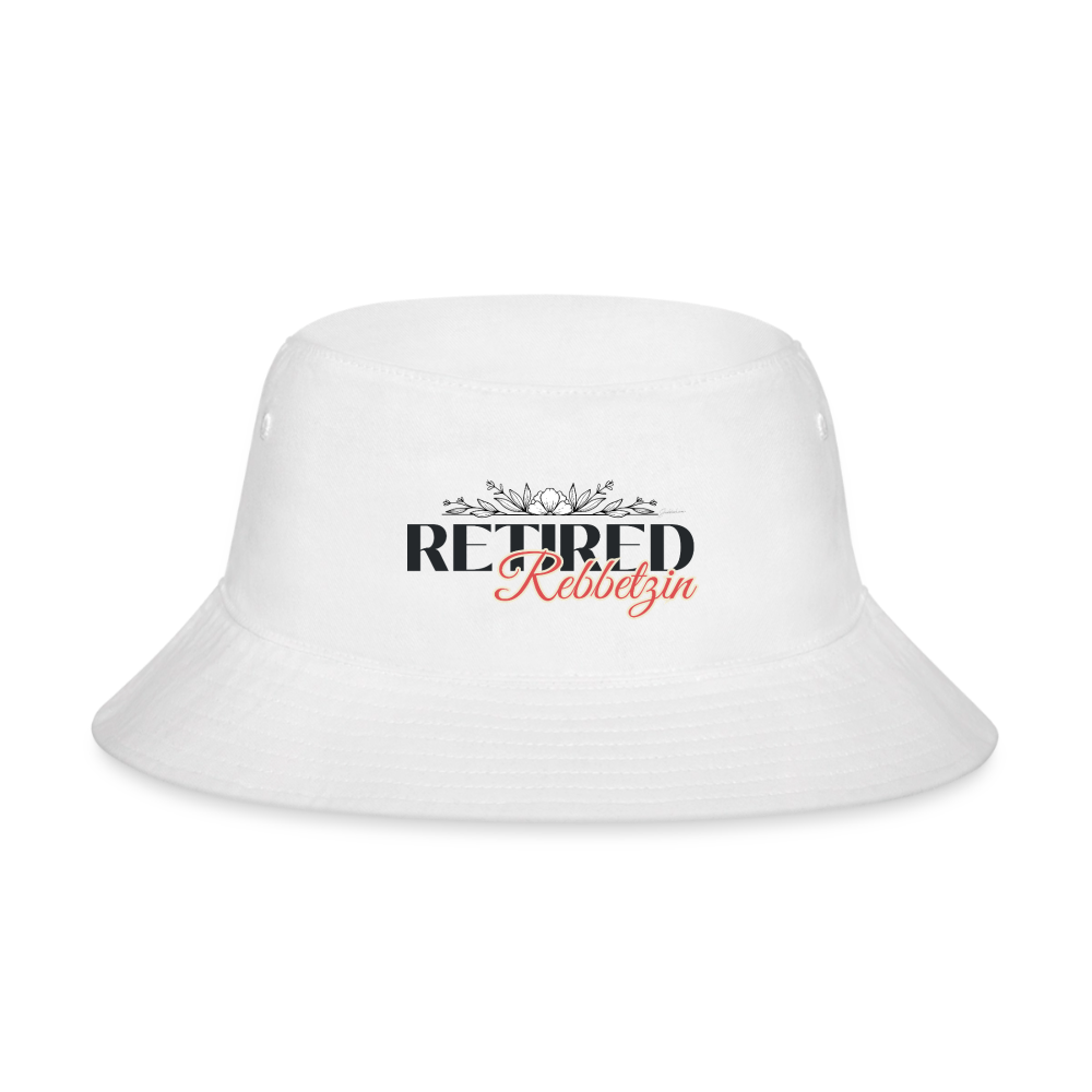 Retired Rabbetzin Bucket Hat - white