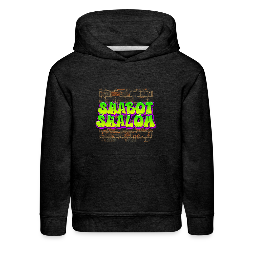 Shabot Shalom Brick 770 Graffiti Kids‘ Premium Hoodie - charcoal grey