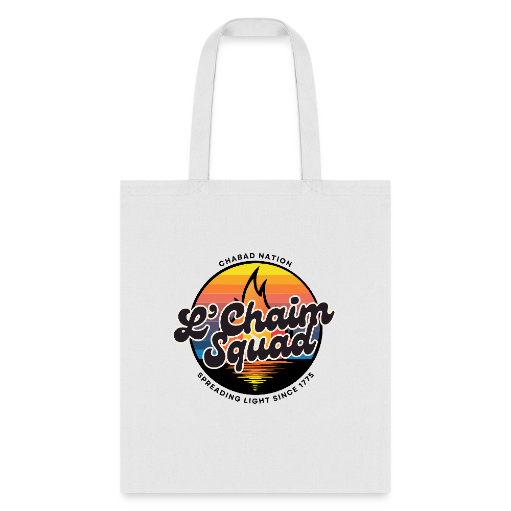 L’Chaim Squad – Spreading Light Tote Bag - white