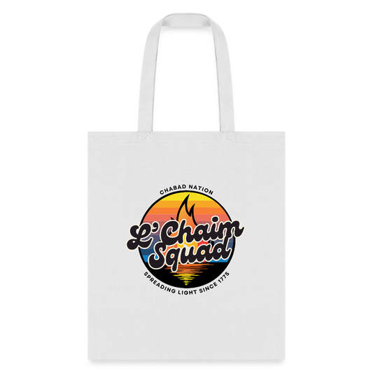 L’Chaim Squad – Spreading Light Tote Bag - white