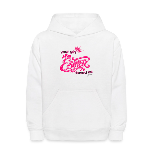 Your Girl Esther Kids' Hoodie - white