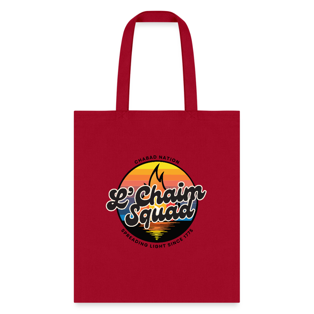 L’Chaim Squad – Spreading Light Tote Bag - red