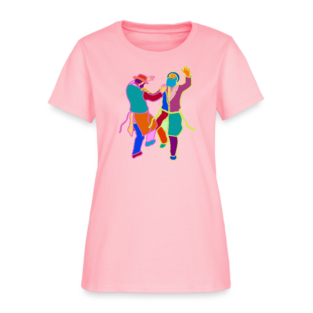 Colorful Dancing Rabbis Women's T-Shirt - pink