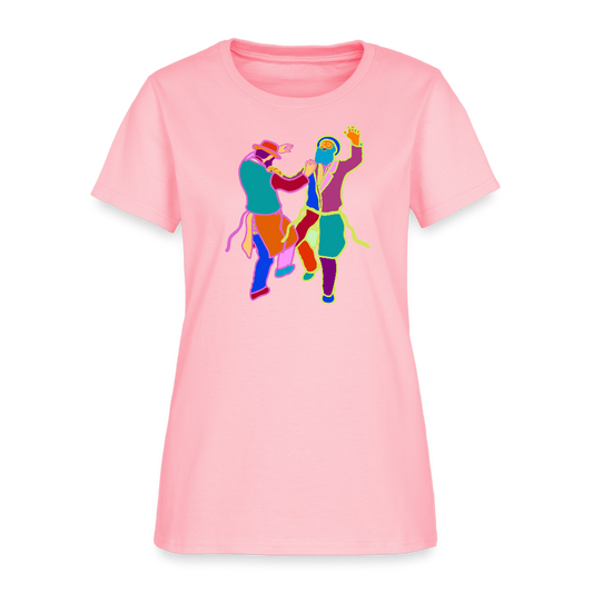 Colorful Dancing Rabbis Women's T-Shirt - pink