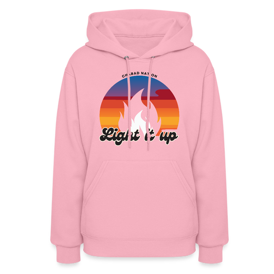 Light It Up Women's Hoodie - classic pink
