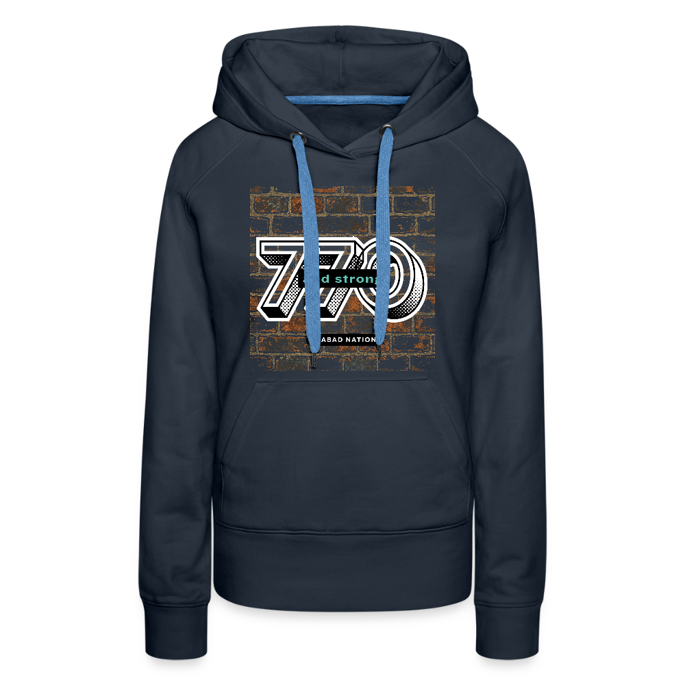 770 And Strong Women’s Premium Hoodie - navy