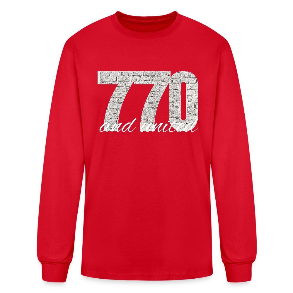 770 And United Light Men's Long Sleeve T-Shirt - red