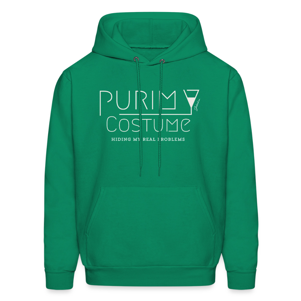 Purim Costume Men's Hoodie - kelly green