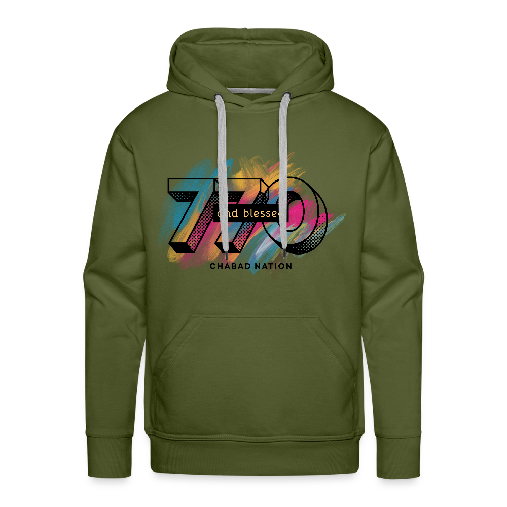 770 And Blessed Men’s Premium Hoodie - olive green