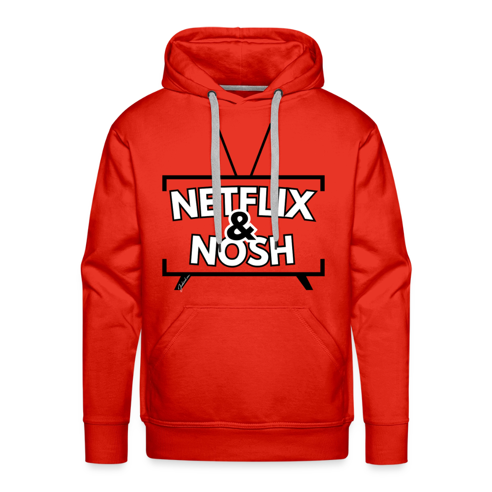 Netflix & Nosh Men’s Premium Hoodie - red