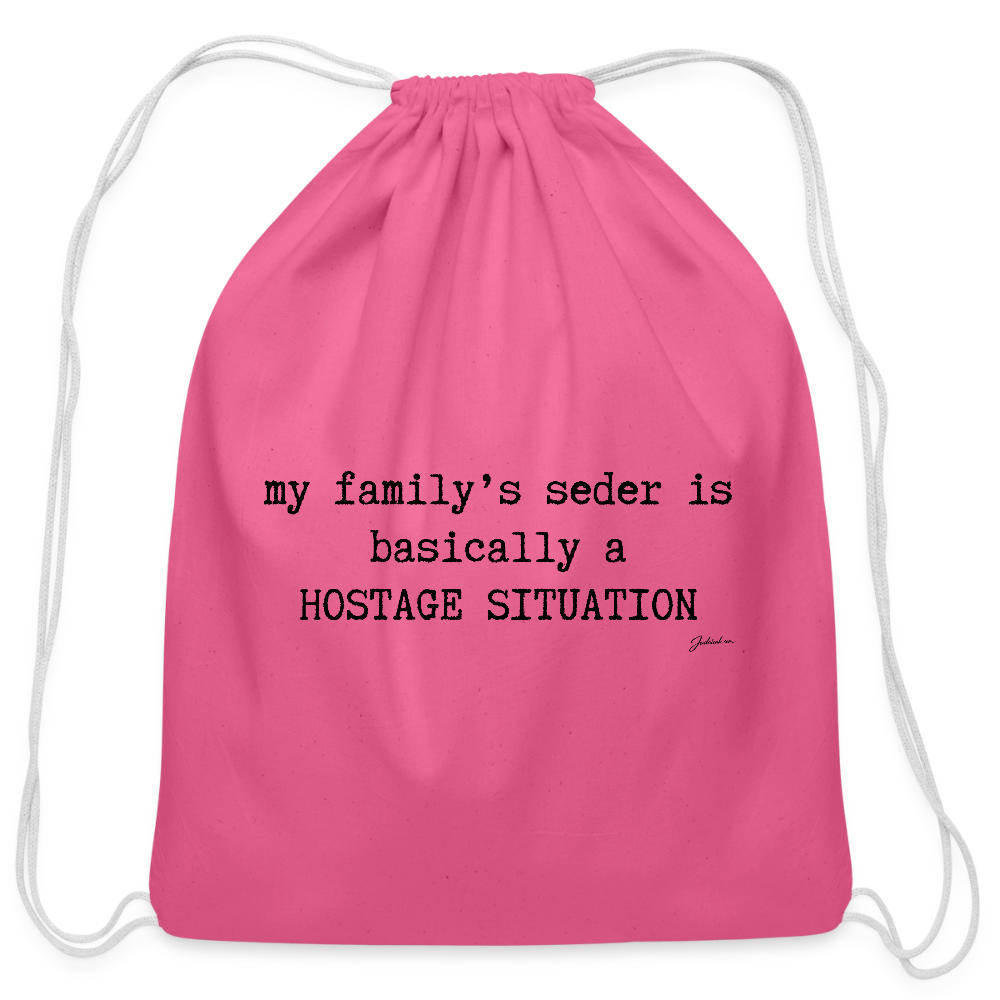 True Freedom 5786 Cotton Drawstring Bag - pink