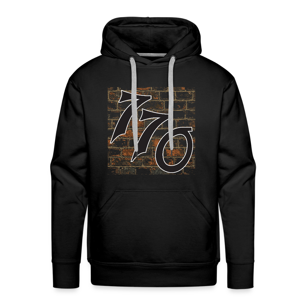 770 Brick Wall Men’s Premium Hoodie - black