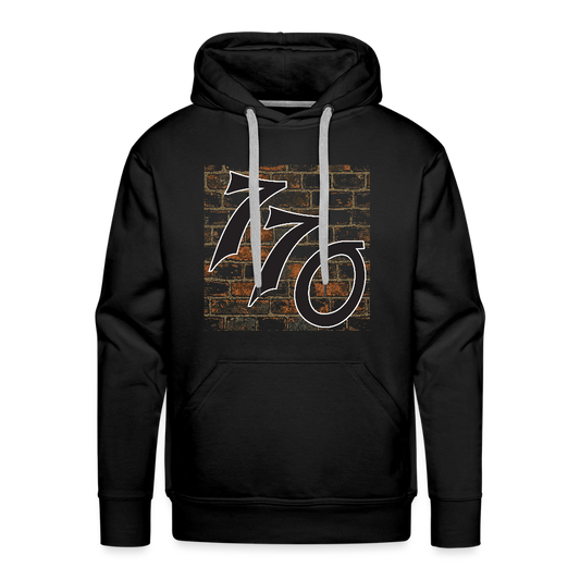 770 Brick Wall Men’s Premium Hoodie - black