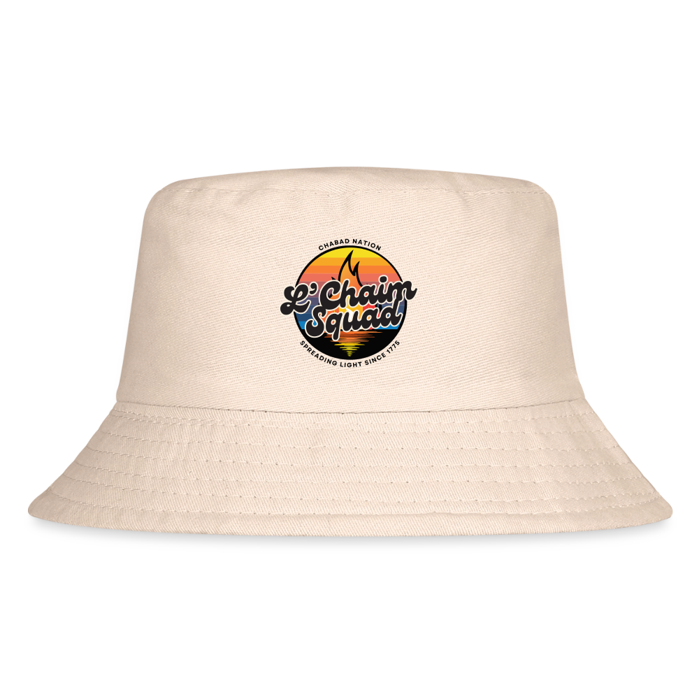 L’Chaim Squad – Spreading Light Kid's Bucket Hat - Natural
