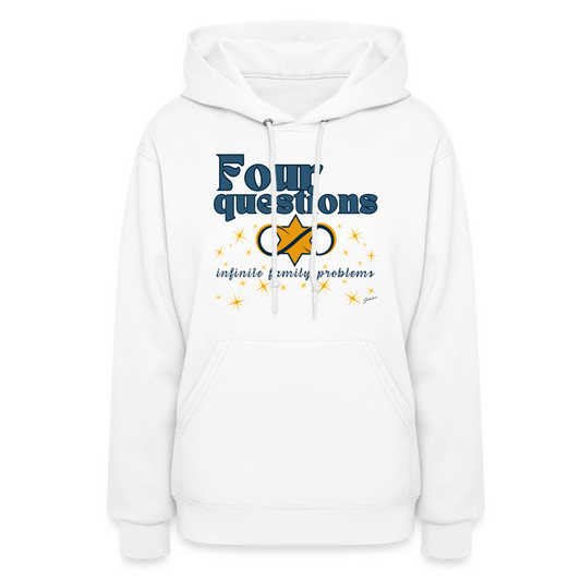 Four Questions Women's Hoodie - white