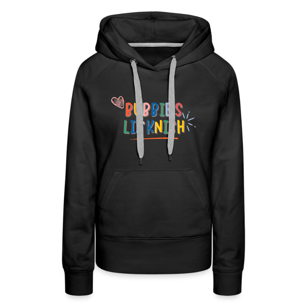 Bubbie's Lil' Knish Women’s Premium Hoodie - black