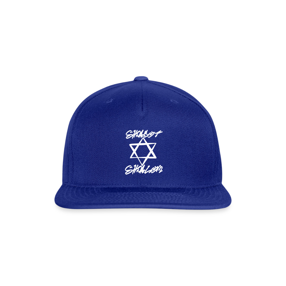 Shabbat Shalom Graffiti Light Star Snapback Baseball Cap - royal blue