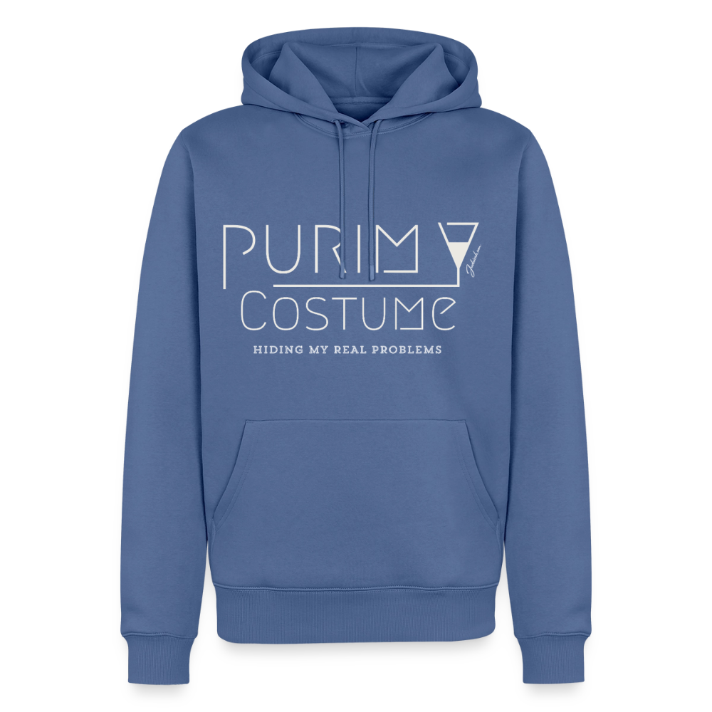 Purim Costume Men’s Premium Hoodie - stone blue 