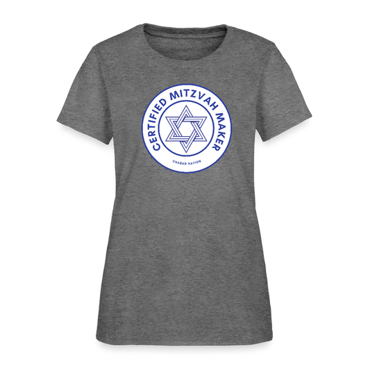 Certified Mitzvah Maker Women's T-Shirt - graphite heather