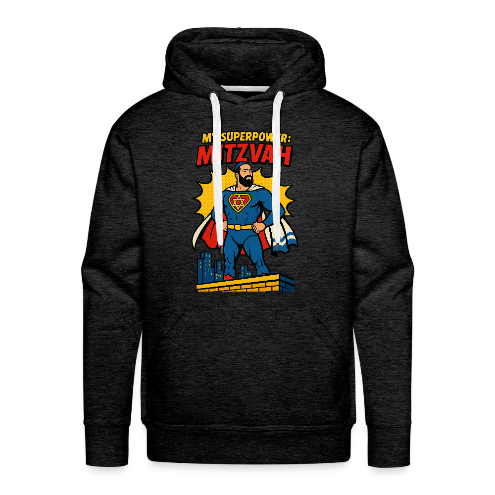 My Superpower: Mitzvah Men’s Premium Hoodie - charcoal grey