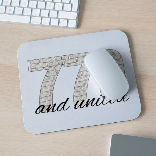 770 And United Mouse pad Horizontal - white