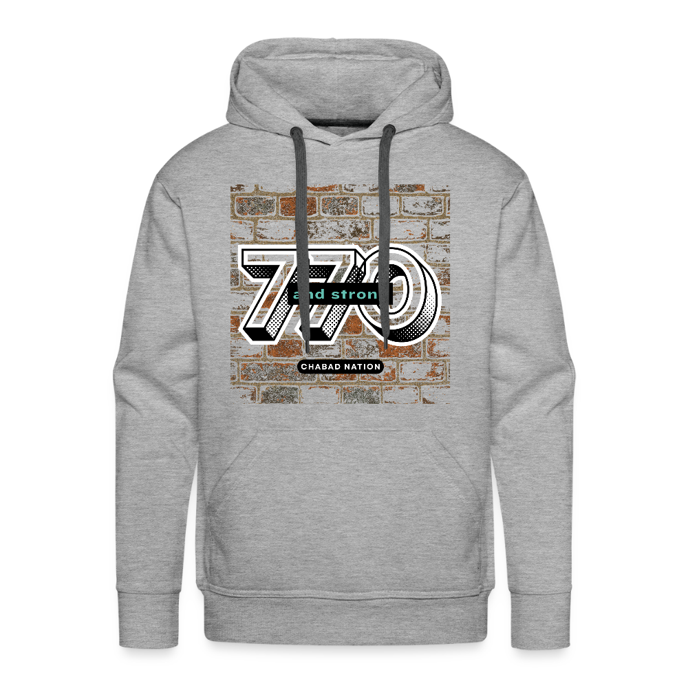 770 And Strong Men’s Premium Hoodie - heather grey