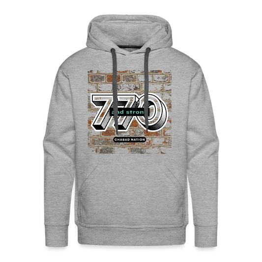 770 And Strong Men’s Premium Hoodie - heather grey