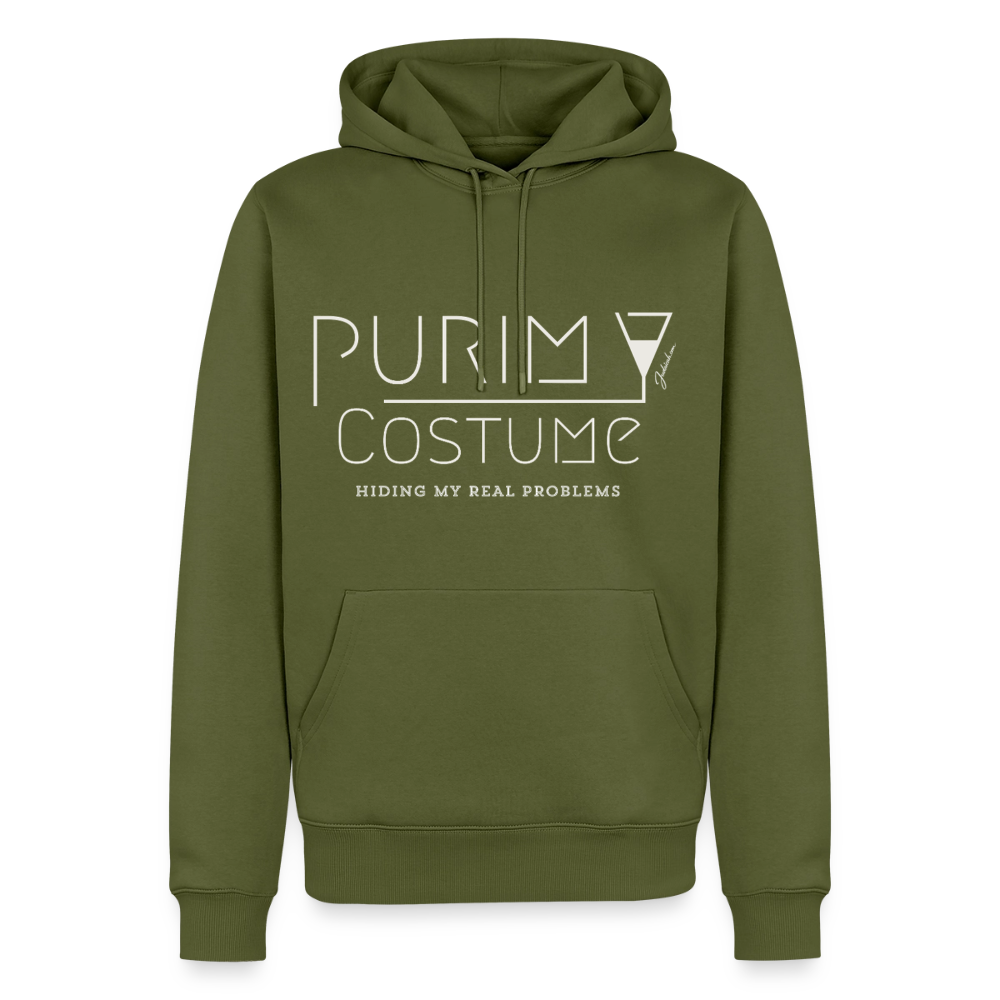 Purim Costume Men’s Premium Hoodie - khaki green 