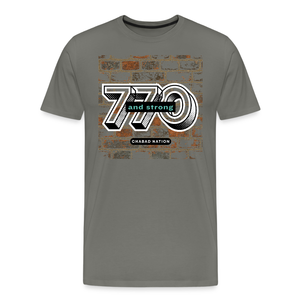 770 And Strong Men's Premium T-Shirt - asphalt gray