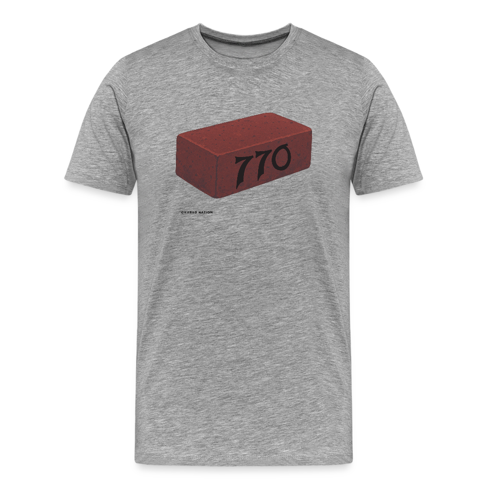 770 Solid Brick Men's Premium T-Shirt - heather gray