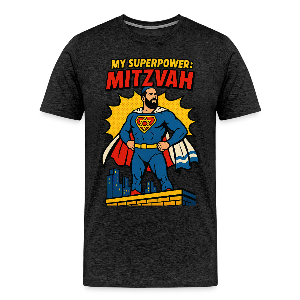 My Superpower: Mitzvah Men's Premium T-Shirt - charcoal grey