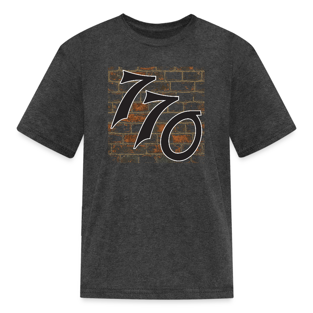 770 Brick Wall Kids' T-Shirt - heather black