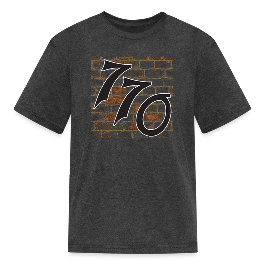 770 Brick Wall Kids' T-Shirt - heather black