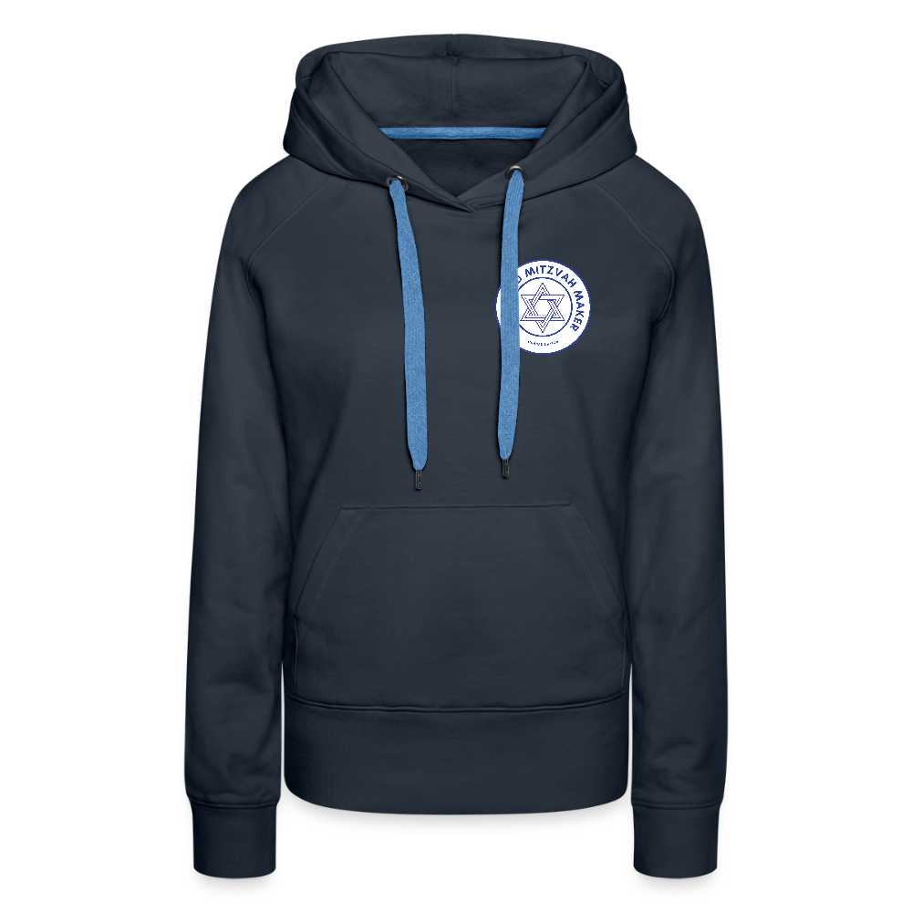 Certified Mitzvah Maker Badge Women’s Premium Hoodie - navy