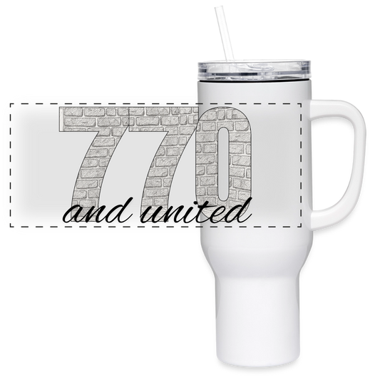 770 And United 40 oz Travel Tumbler - white