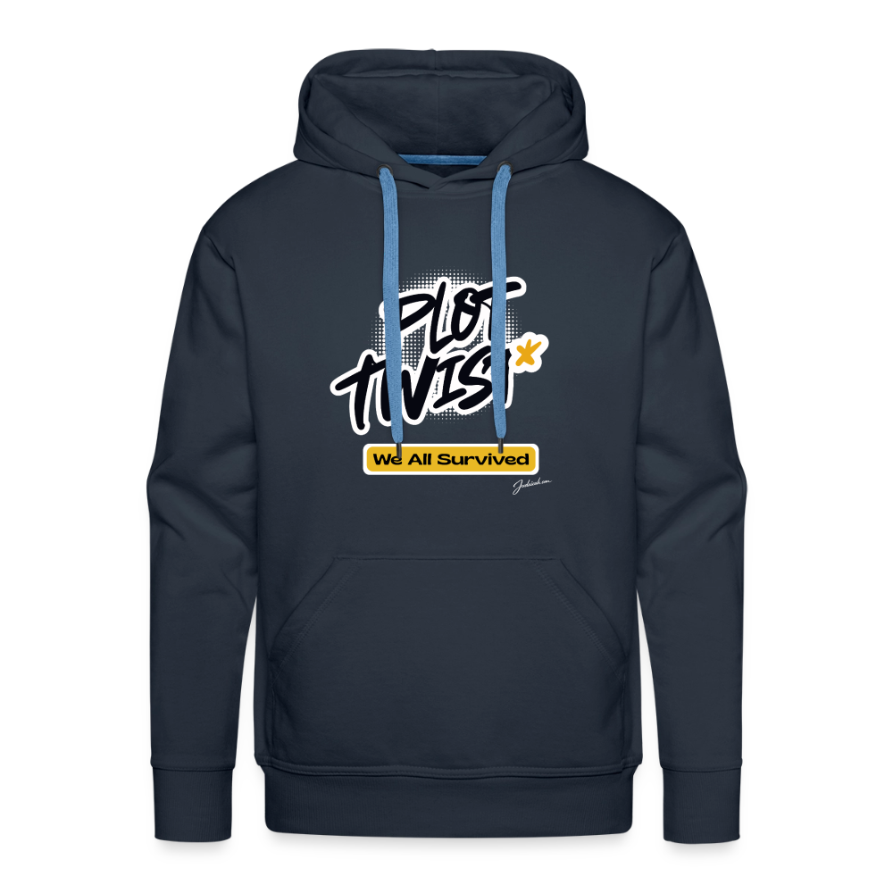 Plot Twist Men’s Premium Hoodie - navy